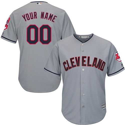 Youth Customized Cleveland Indians Gray Baseball Road Cool Base Jersey,We sell and wholesale Youth Customized Cleveland Indians Gray Baseball Road Cool Base Jersey on line form chian!